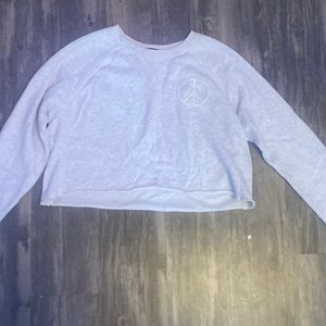 size XS croped white sweater.